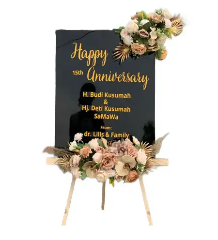 Papan Bunga Akrilik Merbau Mataram